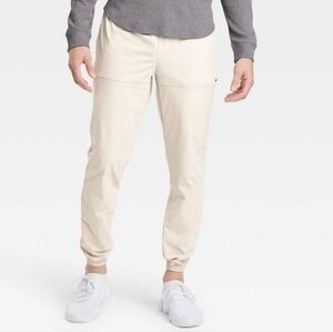 All In Motion Casual Pants Mens Beige Workout Tapered Drawstring XXL